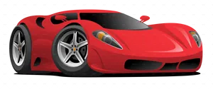 Red Sports Car Illustration PNG image