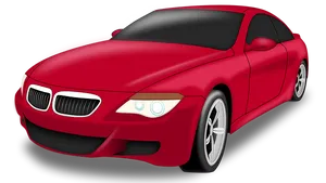 Red Sports Car Illustration