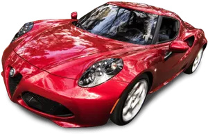 Red Sports Car Isolated Background PNG image