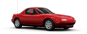 Red Sports Car Profile View PNG image