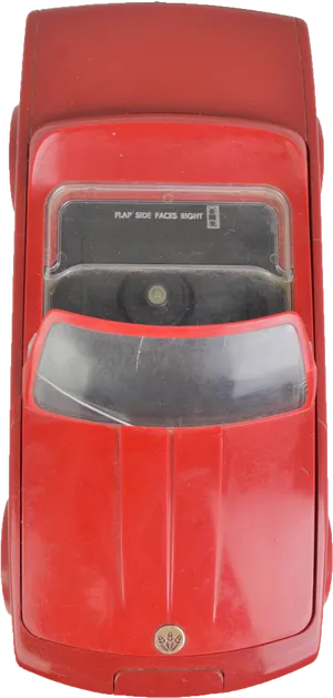 Red Sports Car Top View