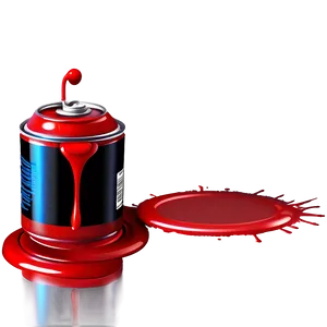 Red Spray Paint PNG 27