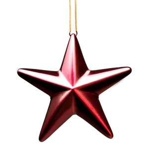 Red Star Ornament PNG 06212024