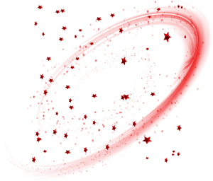 Red Star Swirl Abstract PNG image