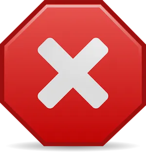 Red Stop Sign Icon