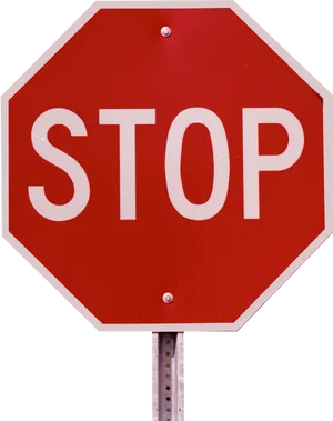 Red Stop Sign Octagon PNG image