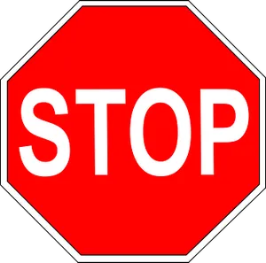Red Stop Sign Octagon