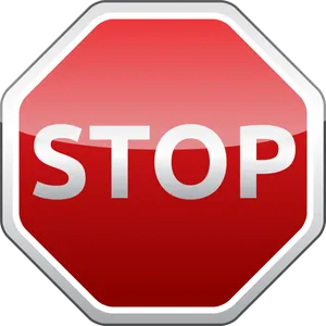 Red Stop Sign Octagon PNG