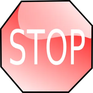 Red Stop Sign Octagon PNG