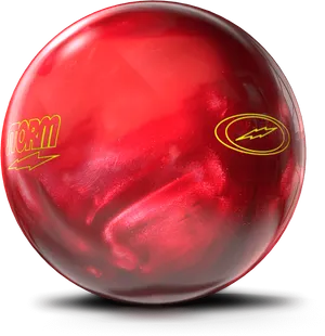 Red Storm Bowling Ball PNG image