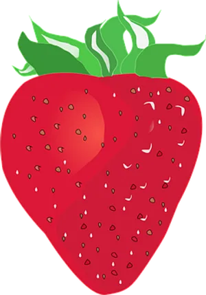 Red Strawberry Illustration