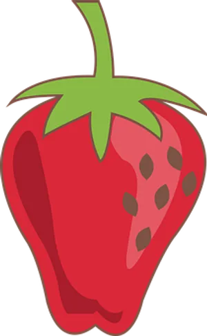 Red Strawberry Vector Illustration