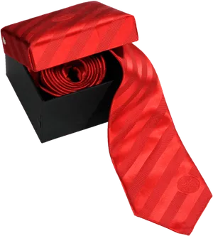 Red Striped Tiein Black Box