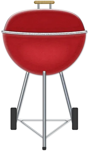 Red Summer Barbecue Grill Clipart PNG image