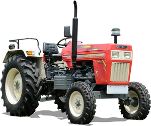 Red Swaraj855 X M Tractor PNG image