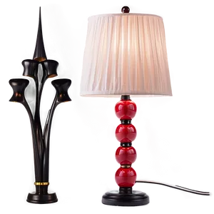 Red Table Lamp PNG 15