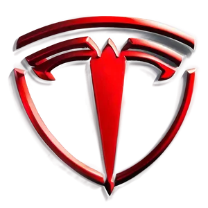 Red Tesla Logo Png Dby PNG image