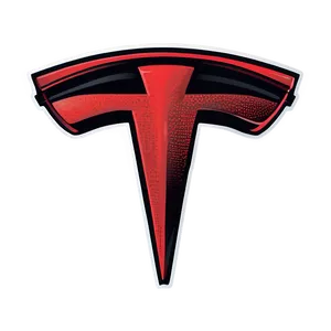Red Tesla Logo Png Jpq64 PNG image