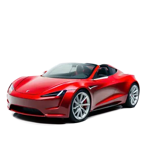 Red Tesla Roadster 2022 Model Png Mdy PNG image