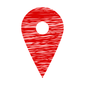 Red Texture Map Pin Icon