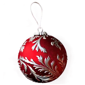 Red Textured Ornament PNG 42 PNG