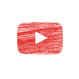 Red Textured Play Button PNG image