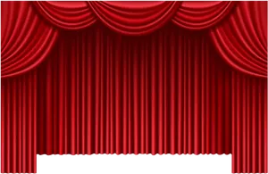 Red Theater Curtain Background PNG image
