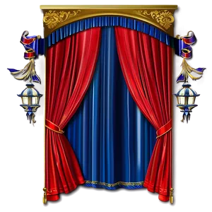 Red Theater Curtain Png 06252024 PNG image