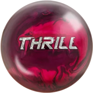 Red Thrill Bowling Ball PNG image