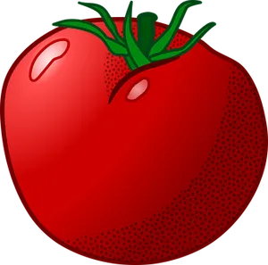 Red Tomato Cartoon Illustration