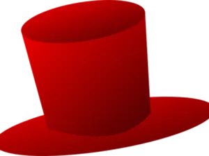 Red Top Hat Graphic PNG image