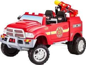 Red Toy Fire Truck E23 PNG image