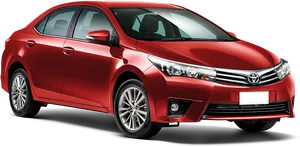Red Toyota Sedan Transparent Background PNG