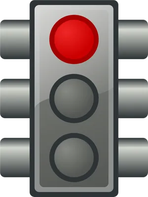 Red Traffic Light Illustration