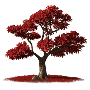 Red Tree In Countryside Png 94 PNG image