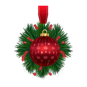 Red Tree Ornament PNG 60