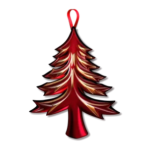 Red Tree Ornament PNG 9