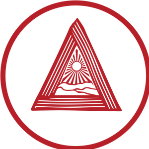 Red Triangle Evil Eye Symbol PNG image