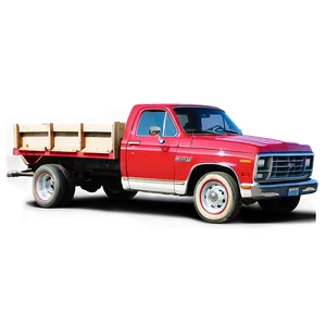 Red Truck In Field PNG 06282024