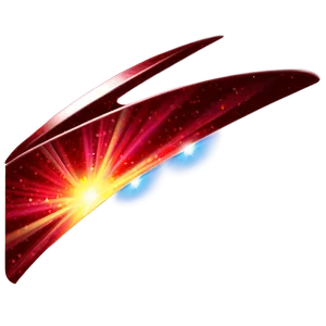 Red Twinkling Lens Flare PNG Nes