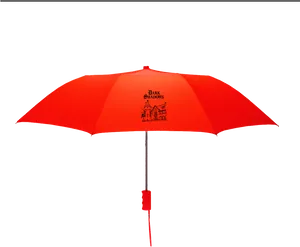 Red Umbrella Black Background