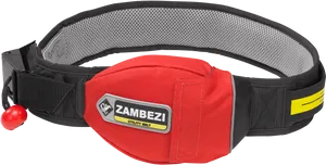 Red Utility Beltwith Logo PNG