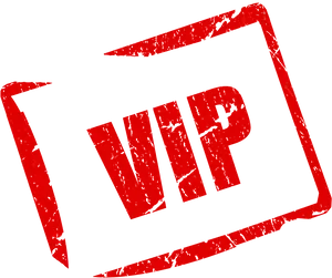 Red V I P Stamp Texture PNG image