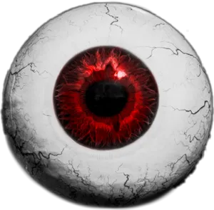 Red Veined Eyeball Closeup PNG image