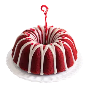 Red Velvet Bundt Cake PNG 42