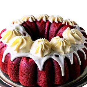 Red Velvet Bundt Cake PNG Fdv
