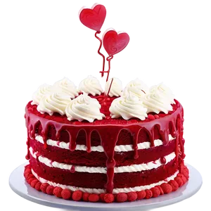 Red Velvet Cake For Valentine's Day PNG 13 PNG