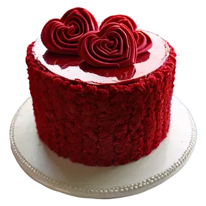 Red Velvet Cake For Valentine's Day PNG Ujc PNG