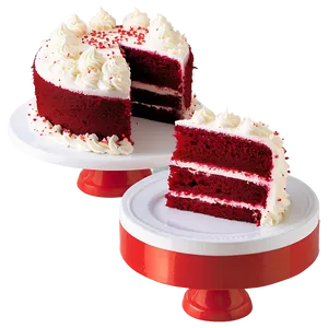 Red Velvet Cake For Valentine's Day PNG Ybg PNG