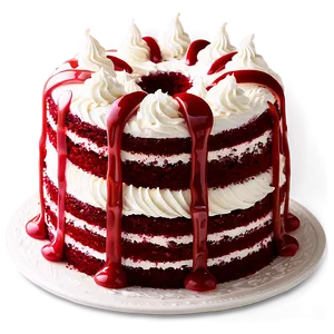 Red Velvet Cake Recipe Png Ele8 PNG image